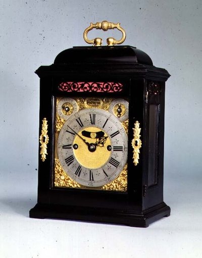Kleine schoorsteenklok met slagherhaling, door Thomas Tompion door English School